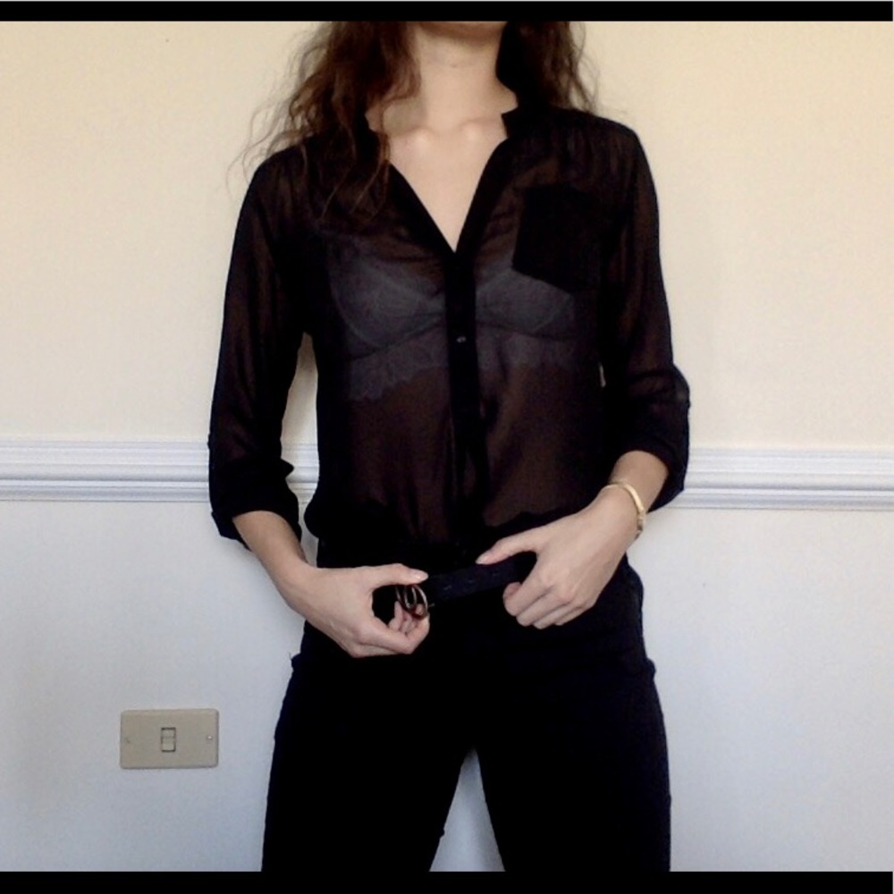 🔥BOGO FREE- Vintage sheer black dressy party top